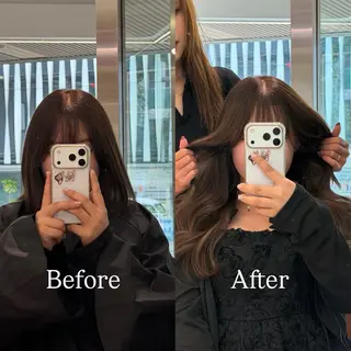 ロング カラー シールエクステ特化 ハイトーン、NANAのヘアスタイル