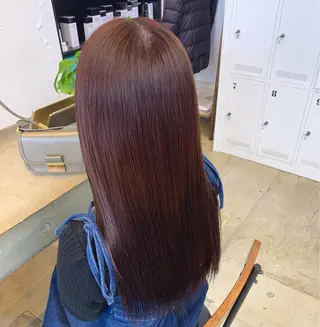 ロング カラー 🌷ラベンダーピンク 顔まわり🌷ねいろのヘアスタイル