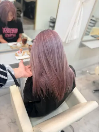 セミロング ))カラー特化(( 渡邉 怜のヘアスタイル