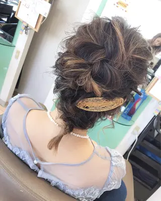 ミディアム 松田 みのりのヘアスタイル