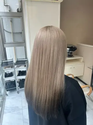 セミロング カラー 🫧💞ハイトーン 瀧田 菜々花🦄🫧のヘアスタイル