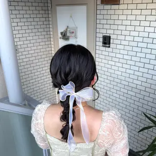 ミディアム ヘアアレンジ 褒められヘアメイク /‎ボブ女子🐶みおのヘアスタイル
