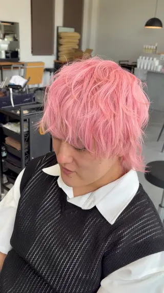カラー メンズ CIEN lime YASUのヘアスタイル