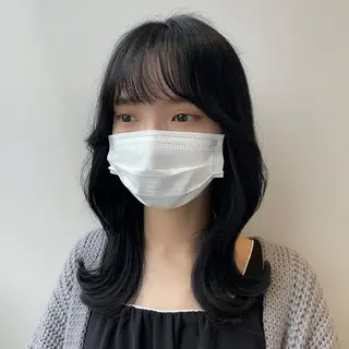 ミディアム ❤︎︎韓国ヘア❤︎︎ 𝑺𝒉𝒊𝒉𝒐のヘアスタイル