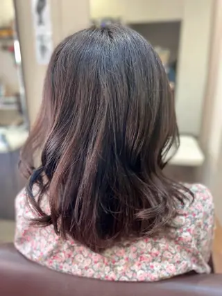 セミロング カラー/フリーランス 鈴木 亜紀子のヘアスタイル