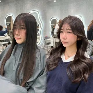 ロング ヘアアレンジ 大宮‎縮毛矯正🩵 レイヤー　佐藤和のヘアスタイル