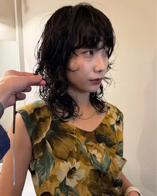 ミディアム パーマ 原宿/くるくるパーマ 🌴yacoのヘアスタイル