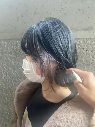 ミディアム カラー パーマ 🌿レイヤー/ブリー チ/🌿JINのヘアスタイル