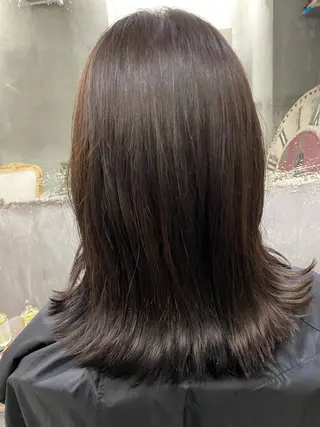 ミディアム カラー お任せヘア☘️☘️ 及川渚のヘアスタイル