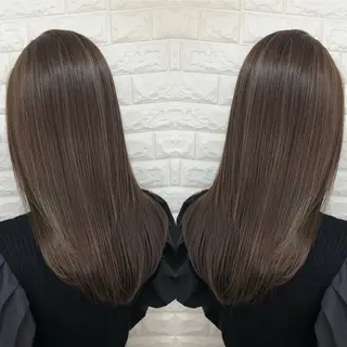 セミロング バレイヤージュ ボブ🌈ナツヤのヘアスタイル