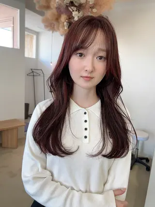 ロング カラー vince. moekoのヘアスタイル