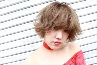 ショート カラー パーマ メンズ マツエク・マツパ ハイライト/髪質改善 ans/黒木 和大のヘアスタイル