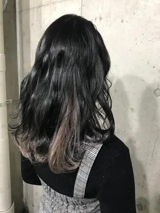 ロング カラー パーマ ヘアアレンジ メンズ キッズ ネイル マツエク・マツパ サロンドミルク 渋谷高比良のヘアスタイル