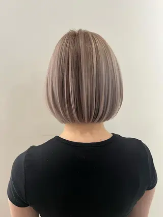 ショート カラー メンズカット ブリーチ ‬JINのヘアスタイル