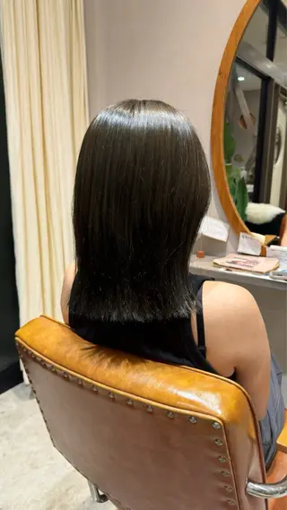 ミディアム カラー 亀田 幸美のヘアスタイル