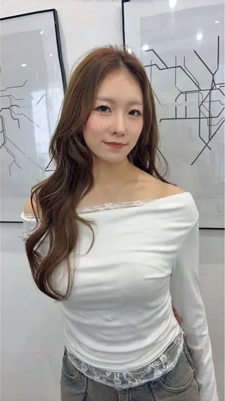 ロング カラー 小顔カット/艶 カラー特化♡MIHOのヘアスタイル
