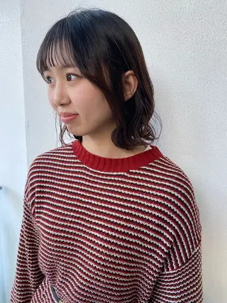 ミディアム LUVISM新潟🎀 透明感カラー/ミユのヘアスタイル