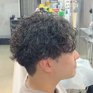 ショート パーマ ヘアアレンジ メンズ MENIN メンズ サロン 望月 涼太のヘアスタイル
