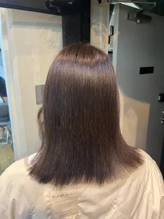 ミディアム カラー Airi 韓国y2k ハイレイヤーのヘアスタイル