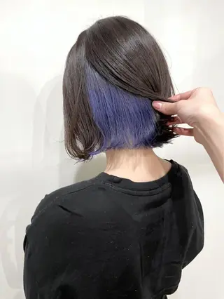 カラー white.梅田 デザインカラー🦄のヘアスタイル