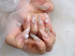 ネイル ワンホン韓国ちゅるん ネイル✨🎀AMIのネイルデザイン