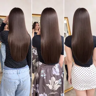 ロング ALLY髪質改善 カラー縮毛矯正原宿のヘアスタイル