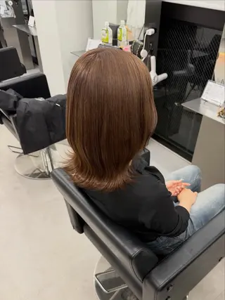 ミディアム カラー Lapis 福岡大名 AIのヘアスタイル