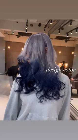 ロング カラー 💜ハイトーン💛 マジカルかいちゃんのヘアスタイル