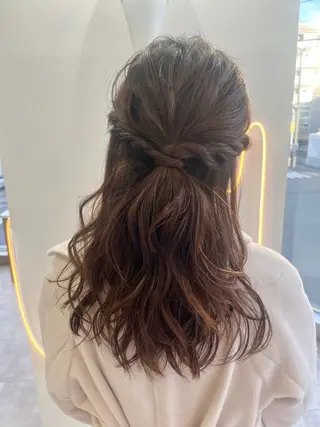 ロング ヘアアレンジ cana 札幌レイヤースタイルのヘアスタイル