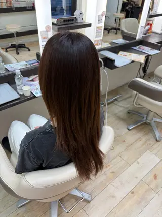 ロング カラー ルプラボウ/豊川/ 柴田心那のヘアスタイル