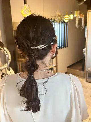 ロング ヘアアレンジ 北原 紗希のヘアスタイル