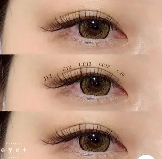マツエク・マツパ eye+ sante meiのマツエク・マツパデザイン