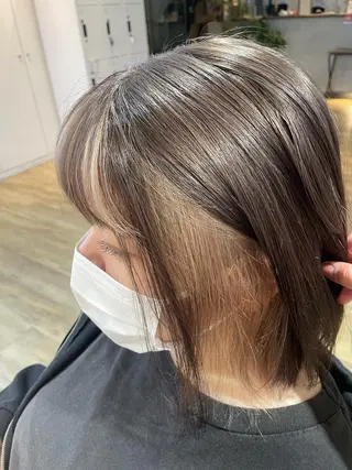 セミロング 前田 菜奈子のヘアスタイル