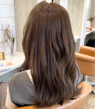 セミロング カラー ママ美容師 Tsuchiyaのヘアスタイル