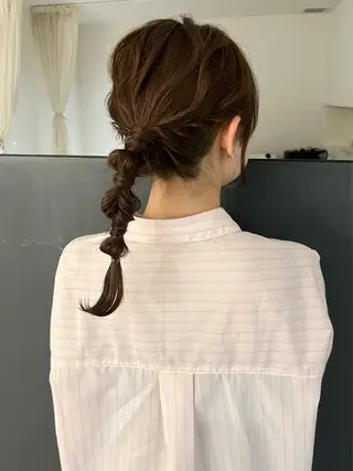 ヘアアレンジ chika/暖色カラ ー/レイヤー/茶屋町のヘアスタイル