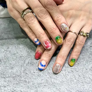 ショート オオタケ レイナのネイルデザイン