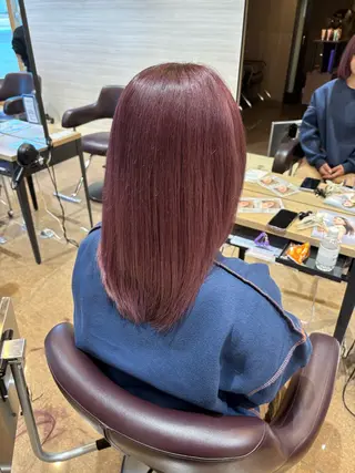 ミディアム 吉川 明花のヘアスタイル