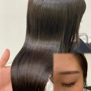 アイブロウ 透明感カラー💎 岩崎美優のヘアスタイル
