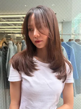 セミロング ボブ/レイヤー /清水凜のヘアスタイル