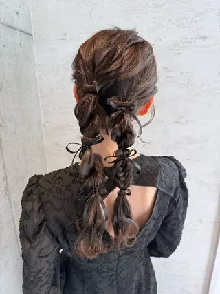 ヘアアレンジ はやしほのか| ヘアセット×カラーのヘアスタイル