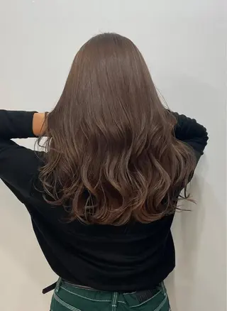 ロング カラー パーマ ヘアアレンジ メンズ キッズ ネイル マツエク・マツパ アイブロウ エクステモデル募集 💗大阪梅田/川上のヘアスタイル
