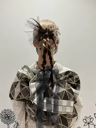 ヘアアレンジ 🐩透明感ミルクティ ーピンクニイナ🐩のヘアスタイル