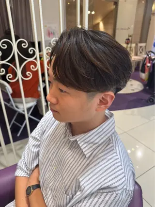 パーマ メンズ 玉置 晴太郎のヘアスタイル