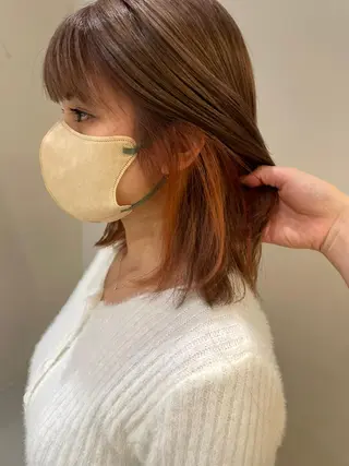 ミディアム カラー 浅沼 ゆいのヘアスタイル