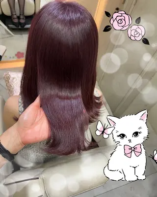 ミディアム カラー 新宿駅近♡個室 ♡関口三都季🌜のヘアスタイル