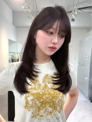 ロング カラー Rita/髪質改善/ ブリーチなしWカラーのヘアスタイル