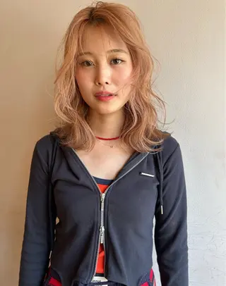 ミディアム カラー 透明感カラー/レイヤ ー🌙Honokaのヘアスタイル
