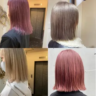 セミロング カラー SALTWATER AYARIのヘアスタイル