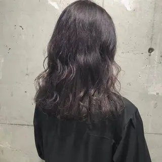 セミロング カラー エフェクトブリーチ 🌟前澤啓太朗のヘアスタイル