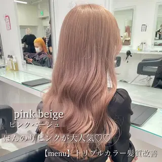 セミロング カラー ブリーチなし特化 美容師💖SAE💖のヘアスタイル